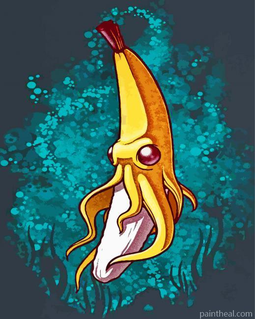 Scary Banana Octopus Painting By Numbers Kits