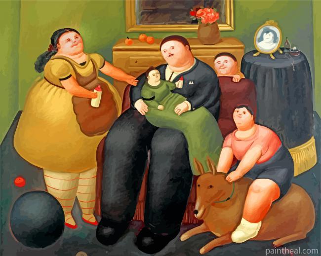 Fernando Botero Family Painting By Numbers Kits
