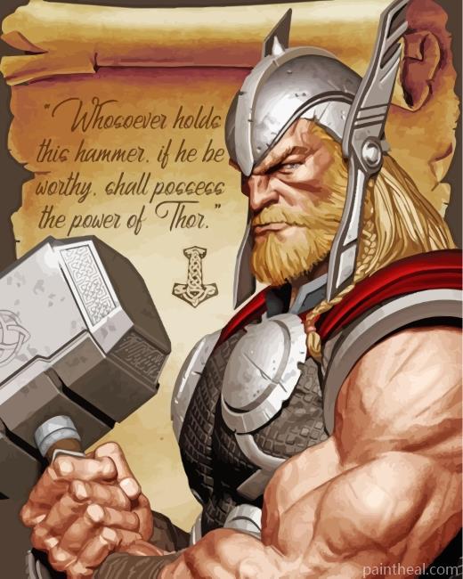 Thor Painting By Numbers Kits
