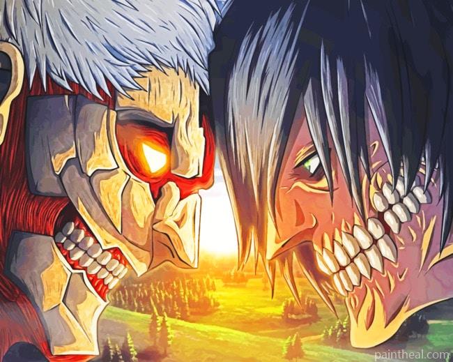 Attack On Titan Anime Painting By Numbers Kits