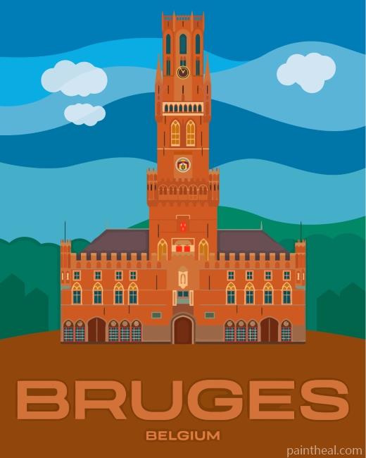 Belfry Of Burges Painting By Numbers Kits