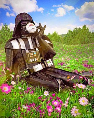 Darth Vader Drinking Coffee Painting By Numbers Kits