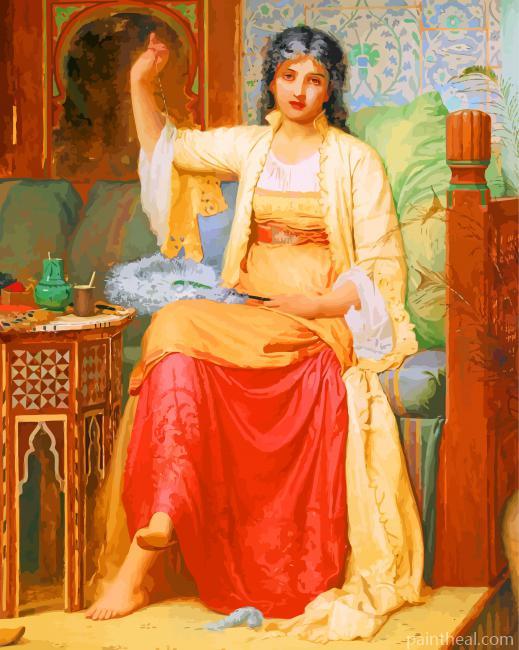 Charles Edward Perugini A Fan Maker Painting By Numbers Kits