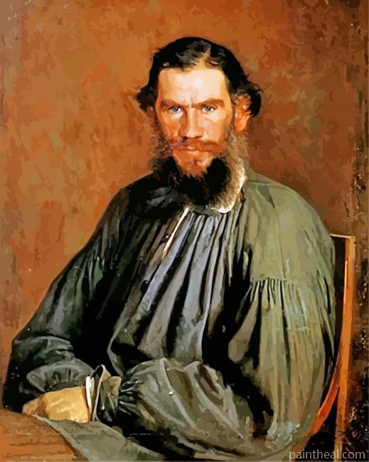 Ivan Kramskoi Portrait Of leo Tolstoy Painting By Numbers Kits