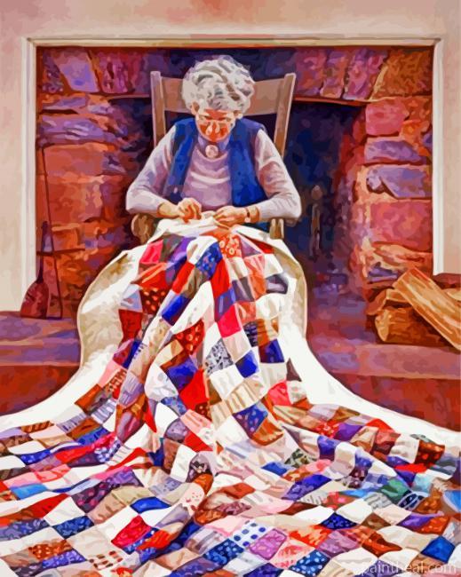 Grandma's Quilt Painting By Numbers Kits