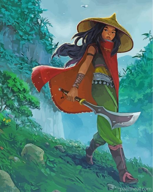 Disney Princess Raya Painting By Numbers Kits