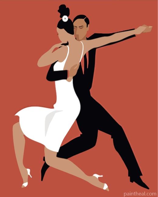 Tango Dancers Painting By Numbers Kits