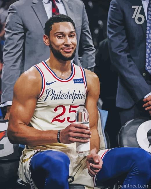 Ben Simmon Philadelphia 76ers Painting By Numbers Kits