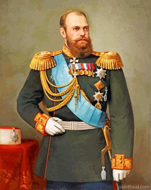 Portrait Of Alexander III Painting By Numbers Kits