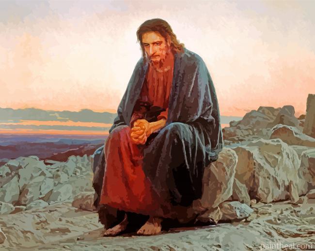 Christ In The Desert Painting By Numbers Kits