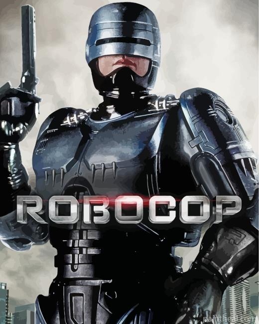 Robocop Science Fiction Movie Painting By Numbers Kits