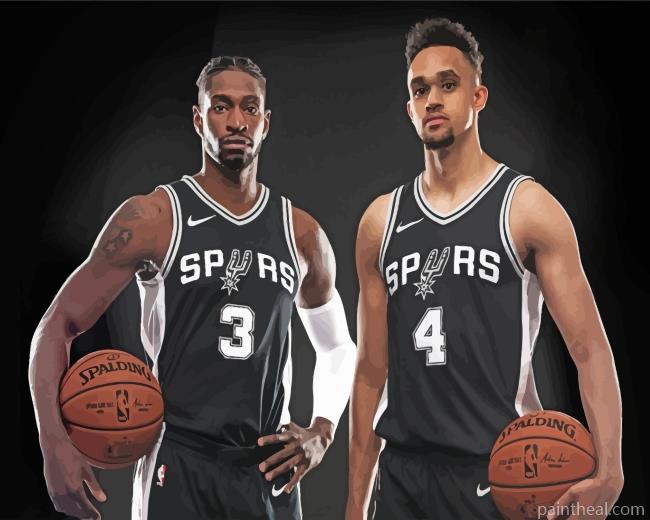 San Antonio Spurs Players Painting By Numbers Kits