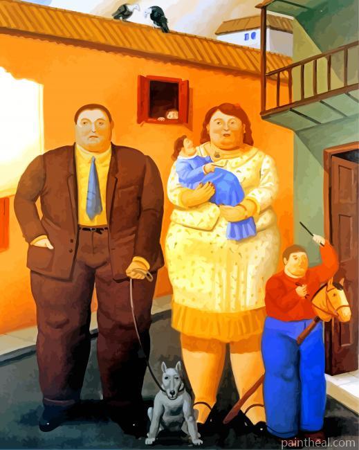The Fat Family Painting By Numbers Kits
