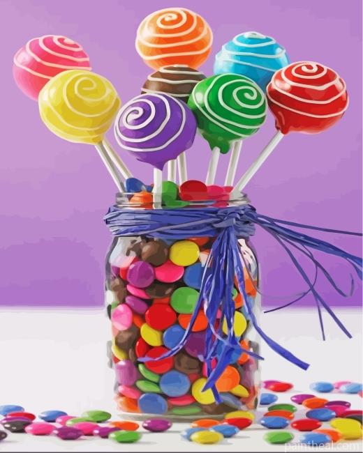 Aesthetic Candies Painting By Numbers Kits