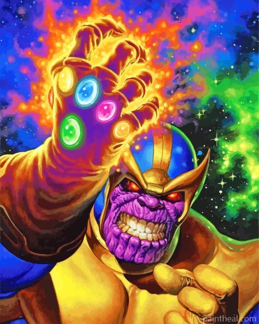 Thanos Marvel Comics Art Painting By Numbers Kits