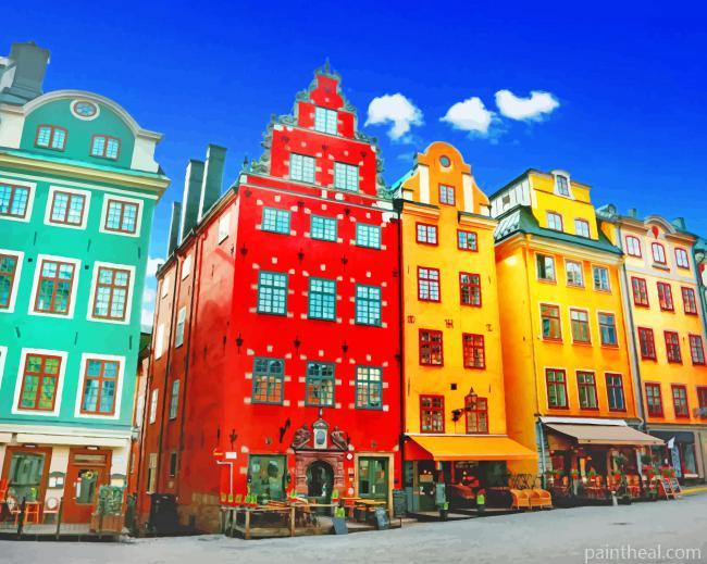 Sweden Stockholm Painting By Numbers Kits
