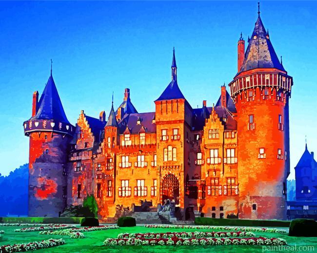 Castle De Haar Utrecht Painting By Numbers Kits
