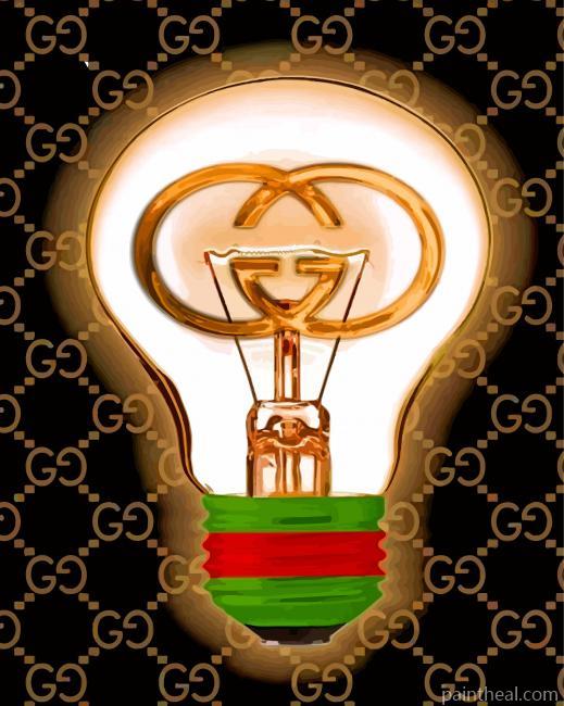 Gucci Light Bulb Painting By Numbers Kits