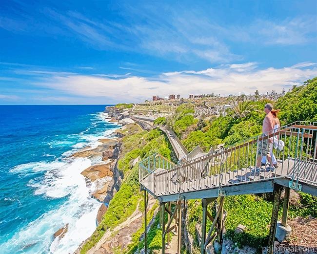 Bondi To Coogee Walk Sydney Painting By Numbers Kits
