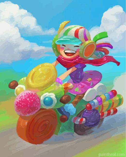 Candy Girl Painting By Numbers Kits