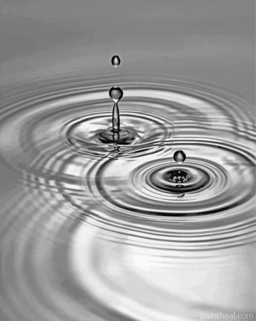 Water Drops Painting By Numbers Kits