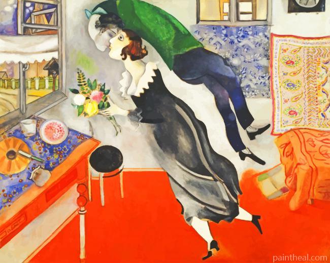 Birthday by Marc Chagall Painting By Numbers Kits