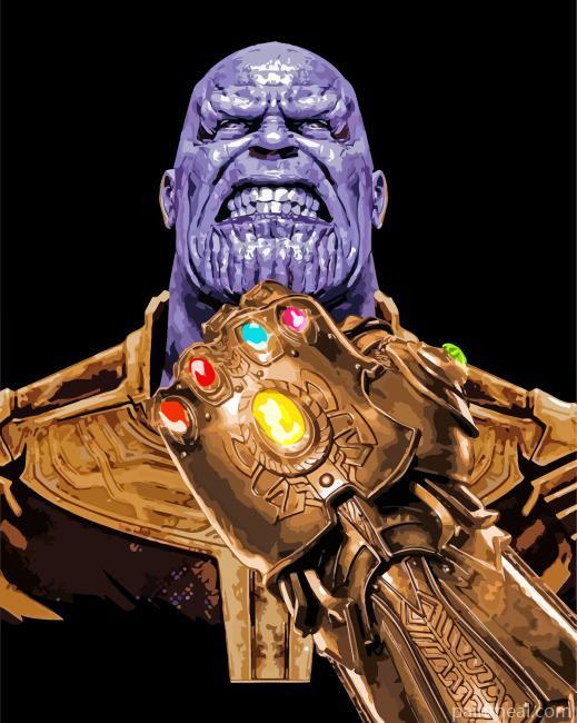 Mad Thanos Painting By Numbers Kits