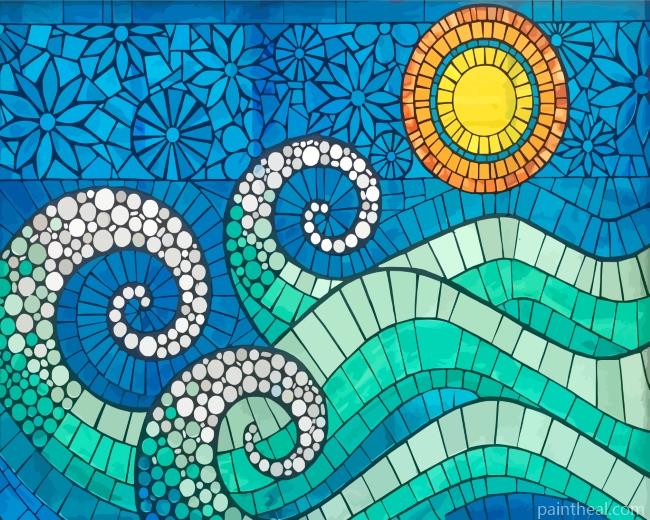 Mosaic Art Painting By Numbers Kits