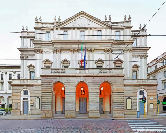 Teatro Alla Scala Milan Painting By Numbers Kits