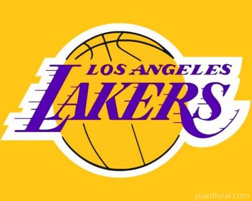 Basketball Team Lakers Logo Painting By Numbers Kits
