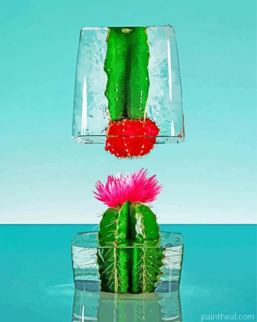 Frozen Cactus Painting By Numbers Kits