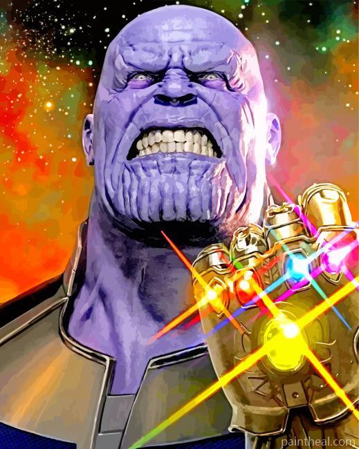 Strong Thanos Painting By Numbers Kits