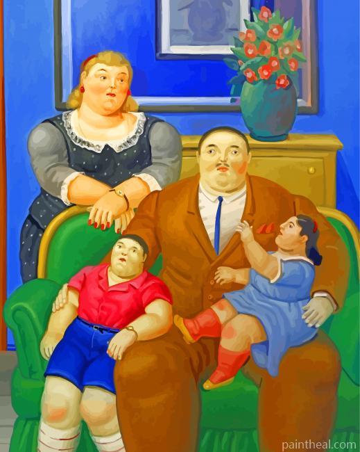 Fernand Botero Family Painting By Numbers Kits