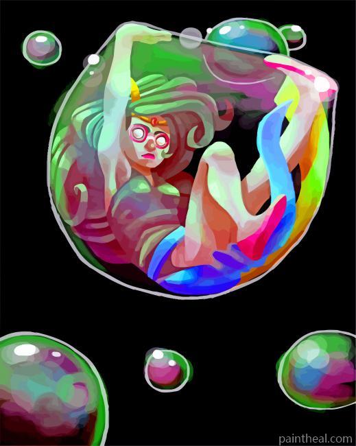 Stuck In A Bubble Painting By Numbers Kits