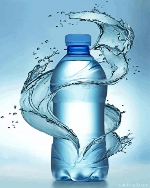 Water Bottle Painting By Numbers Kits