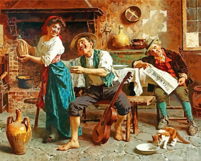 Eugenio Zampighi Art Painting By Numbers Kits