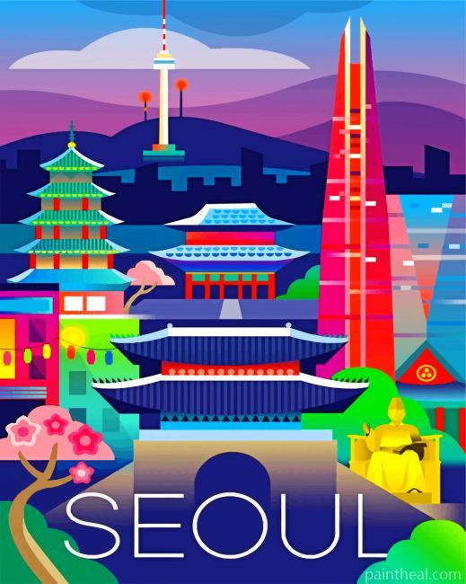 Seoul Asia Painting By Numbers Kits