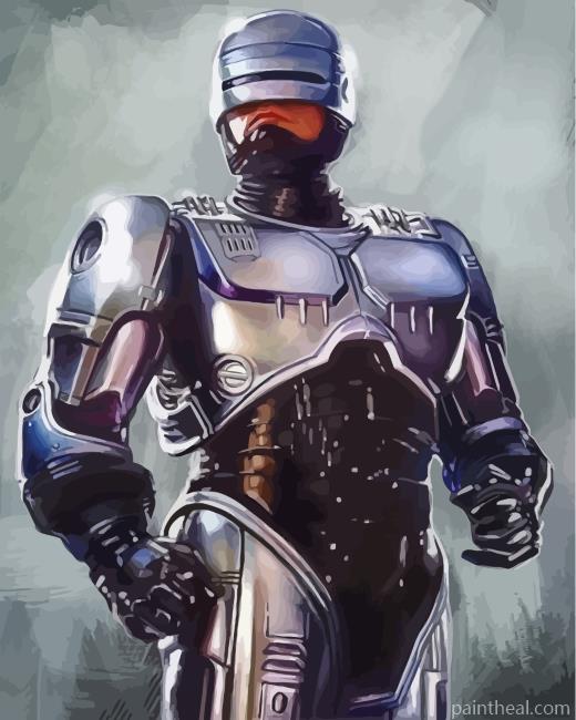 Robocop Illustration Art Painting By Numbers Kits