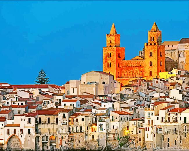 Cefalu Catherdal Painting By Numbers Kits