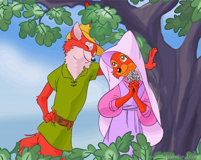 Robin Hood And Marian Love Painting By Numbers Kits