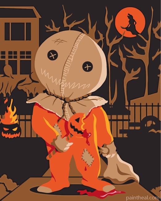 Creepy Treat r Treat Painting By Numbers Kits