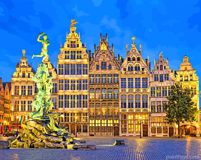 Antwerp Belgium Painting By Numbers Kits