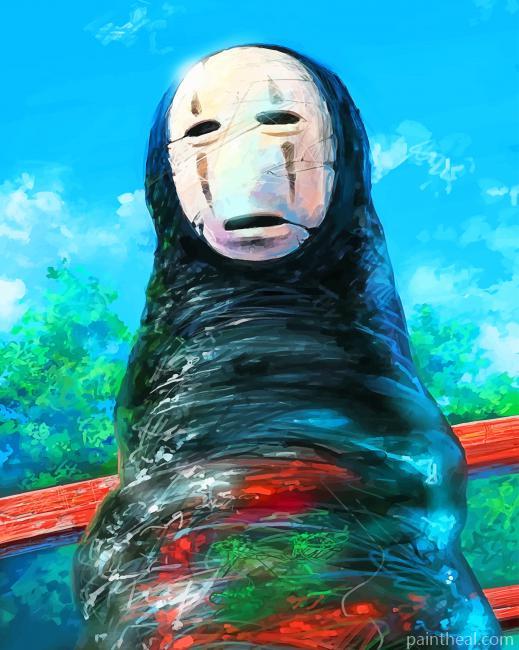 kaonashi Spirited Away Studio Ghibli Painting By Numbers Kits