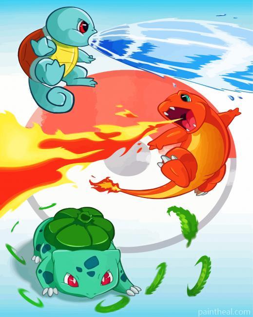 Pokemons Painting By Numbers Kits
