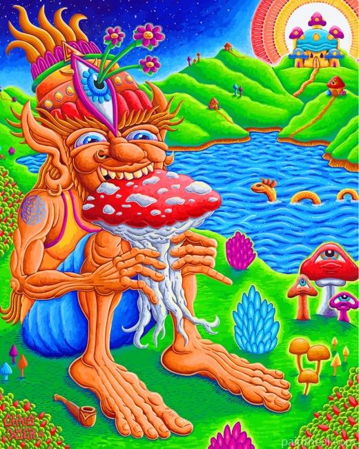 Mushroom Muncher Painting By Numbers Kits