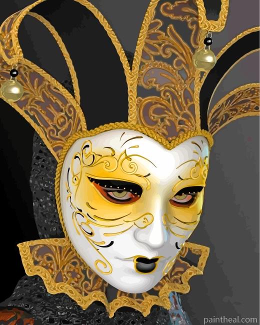 Venetian Mask Painting By Numbers Kits