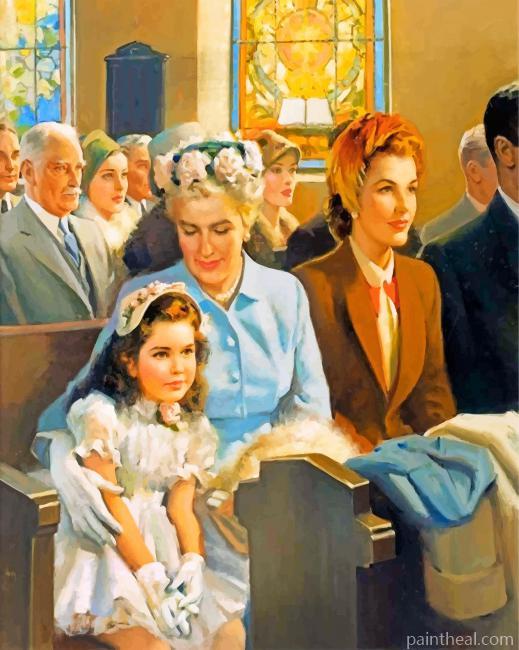 Church Time Painting By Numbers Kits