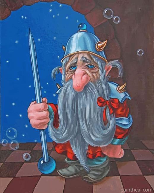 Sad Dwarf Painting By Numbers Kits