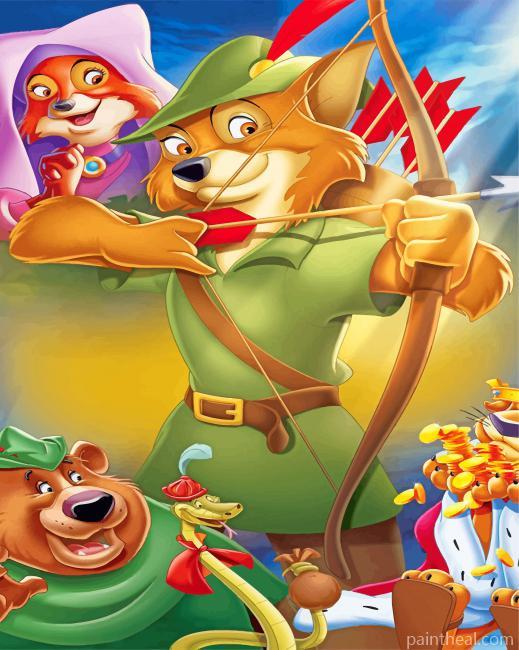 Robin Hood Disney Painting By Numbers Kits