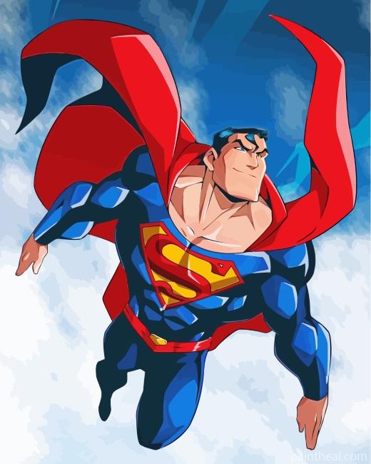 Superman Superhero Painting By Numbers Kits